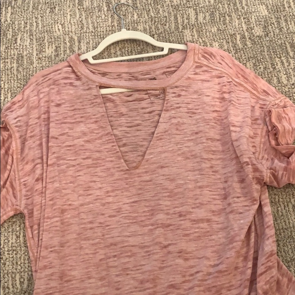 pink free people top